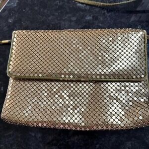Whiting and Davis Gold‎ Mesh Evening Clutch Shoulder Bag